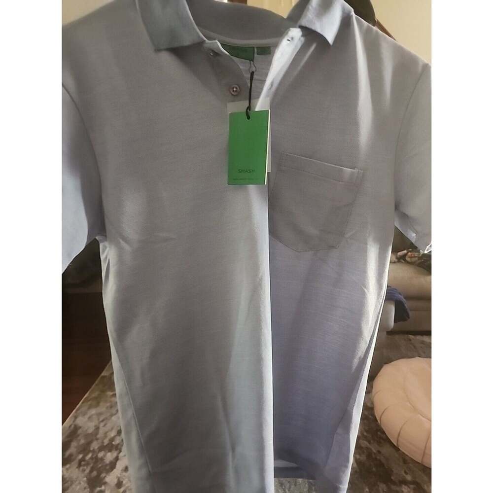 Smash Collared Golf Polo Shirt Blue Men’s Size Small CR6 NWT Excellent New
